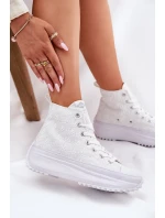 Vysoké Dámské Tenisky Lee Cooper LCW-25-31-3461L Bílé