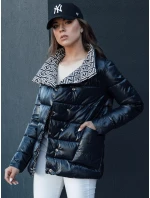 Dámská prošívaná přechodová bunda DELSY navy blue FashionStreet TY4465 Dámská prošívaná přechodová bunda DELSY navy blue FashionStreet TY4465