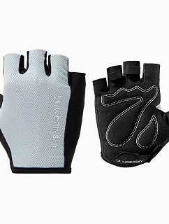 Cyklistické rukavice Wozinsky WRR-02L velikost L - šedé