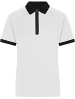Daiber JN 1307 Dámské piqué polo se zipem 02.1307 white/black
