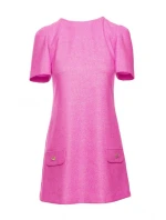 M855 Mini šaty do A - fuchsiové M855 Mini šaty do A - fuchsiové
