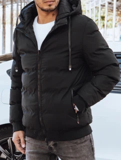 Pánská oboustranná bunda černá FashionStreet TX4298