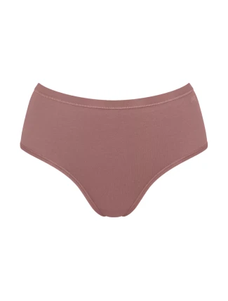 Dámské kalhotky GO Daily Cotton Midi - BROWN - tm. béžové 1141 - SLOGGI