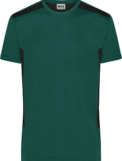 Daiber JN 1824 Pánské pracovní tričko - Strong 02.1824 dark green/black