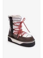 Šnekové Dámské Na Tlusté Podrážce Veganské D.Franklin DFSH371006 Stříbrné Šnekové Dámské Na Tlusté Podrážce Veganské D.Franklin DFSH371006 Stříbrné