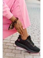 Tenisky Sportovní Boty Dámské Na Platformě Big Star RR274523 HI-POLY SYSTEM Černé