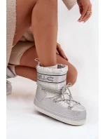 Dámské sněhule s šněrováním O'NEILL LISA WOMEN HIGH 90253012.99S Stříbrné