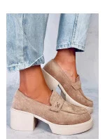 Dámské mokasiny NS382P béžové - Inello