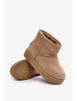 Dětské zimní boty s izolací Big Star MM374056 Bežové Dětské zimní boty s izolací Big Star MM374056 Bežové