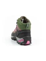 CMP Rigel dámské trekové boty kožené odolné nepromokavé kotníkové boty zelené dámské