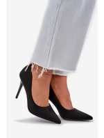 Klasické Lodičky Z Eko Semiše Černé Navinda