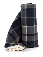 K-up KP 431 Fleecová deka Sherpa 20.0431 storm grey/navy