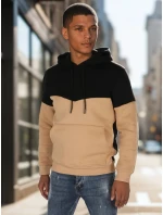 Pánská základní mikina s kapucí černá FashionStreet BX5877