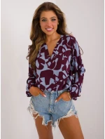 Halenka D73771M11186A vínová Halenka D73771M11186A vínová