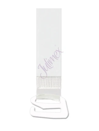 Silikonová ramínka, kov - 18 mm