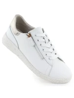 Dámské kožené polobotky bílé eVento 138