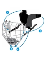 Sportovní maska Bauer pod příhradovou konstrukci Sr