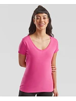 Fruit of the Loom Lady-Fit Iconic 150 V-Neck T Dámské tričko s výstřihem do V 16.1444 black Fruit of the Loom Lady-Fit Iconic 150 V-Neck T Dámské tričko s výstřihem do V 16.1444 black