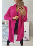Svetr s netopýřími rukávy fuchsiový