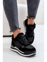Dámské Zateplené Tenisky Na Platformě Big Star OO274A216 Černé