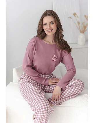 3620 DÁMSKÉ DLOUHÉ PYŽAMO LORI S–XL