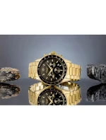 Pánské hodinky Giewont Chronograph Sapphire Gold Black GW3520-B4