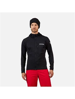 Pánská mikina ROSSIGNOL BLACKSIDE MIX FZH FLEECE, černá