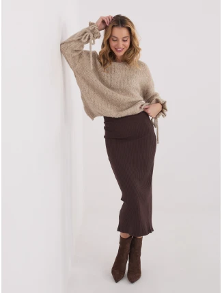 RV SD sukně A1067.84 tmavě hnědá