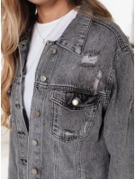 Dámská džínová bunda XENIA šedá FashionStreet TY5131