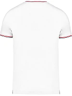 Kariban K 374 Pánské piqué tričko s výstřihem do V 20.K374 white/navy/red Kariban K 374 Pánské piqué tričko s výstřihem do V 20.K374 white/navy/red