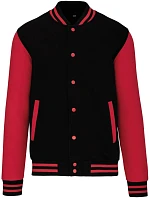 Kariban K 497 Unisex college bunda "Teddy" 20.K497 black/red Kariban K 497 Unisex college bunda "Teddy" 20.K497 black/red