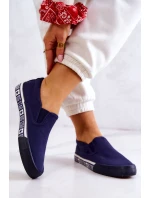 Dámské Tenisky Slip-on Big Star HH274011 Námořnická modrá Dámské Tenisky Slip-on Big Star HH274011 Námořnická modrá