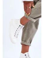 Dámské Tenisky Big Star Vysoké Zateplené Bílé