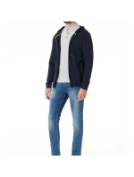 Pánská mikina s kašmírem na zip 50480684-406 - HUGO BOSS