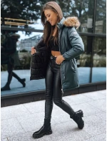 Dámská zimní bunda parka SANAH tmavě zelená FashionStreet TY2889