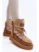 Voděodolné sněhule na platformě veganské D.Franklin DFSH370004 Hnědé Voděodolné sněhule na platformě veganské D.Franklin DFSH370004 Hnědé