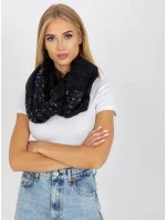 Dámská tunelová šála AT KM S 6221 černá Dámská tunelová šála AT KM S 6221 černá