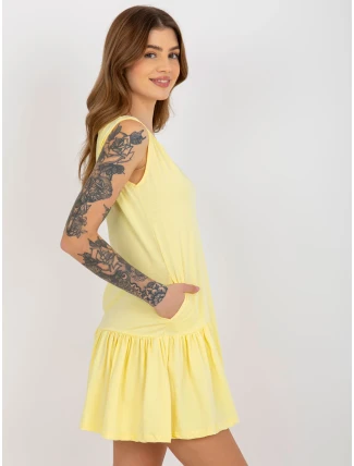Dámské šaty EM TU TU HS 20 282.38P světle žlutá - FPrice Dámské šaty EM TU TU HS 20 282.38P světle žlutá - FPrice