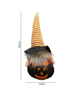 ČERNÁ DÝNĚ DEKORATIVNÍ FIGURKA 25CM LED HALLOWEEN