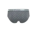 Pánské slipy 3Pack 112132 4R717 tm. modré se zelenou - Emporio Armani Pánské slipy 3Pack 112132 4R717 tm. modré se zelenou - Emporio Armani