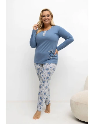 Pohodlná pyžama pro plnoštíhlé model 221189 Forever Pink Pohodlná pyžama pro plnoštíhlé model 221189 Forever Pink