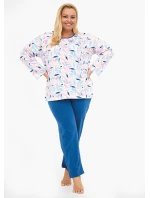 Pyžamo Cornette 392/451 Amelia long/r 3XL-5XL dámské Pyžamo Cornette 392/451 Amelia long/r 3XL-5XL dámské