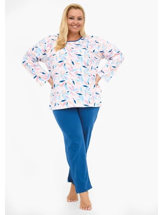Pyžamo Cornette 392/451 Amelia long/r 3XL-5XL dámské Pyžamo Cornette 392/451 Amelia long/r 3XL-5XL dámské