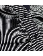 Tmavě modrá dámská drobně pruhovaná košile (SSY2026) Tmavě modrá dámská drobně pruhovaná košile (SSY2026)