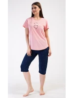 Dámské domácí šaty s tříčtvrtečním rukávem Lekníny Dámské domácí šaty s tříčtvrtečním rukávem Lekníny