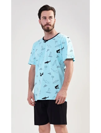 Pánské pyžamo šortky Oceán