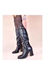 Kozačky na podpatku  model 221036 Solea