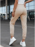 Dámské světle broskvové velurové tepláky FashionStreet UY2840