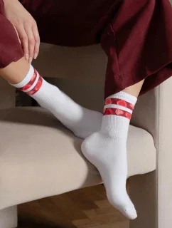 Dámské ponožky Steven art.136 Srdce