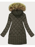 Dámská prošívaná zimní bunda khaki (lf808) Dámská prošívaná zimní bunda khaki (lf808)
